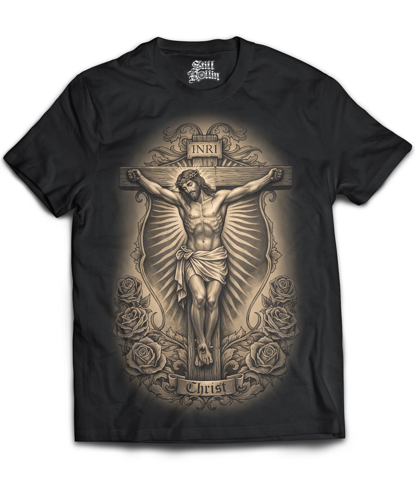 Jesus Cross Brown Shirt