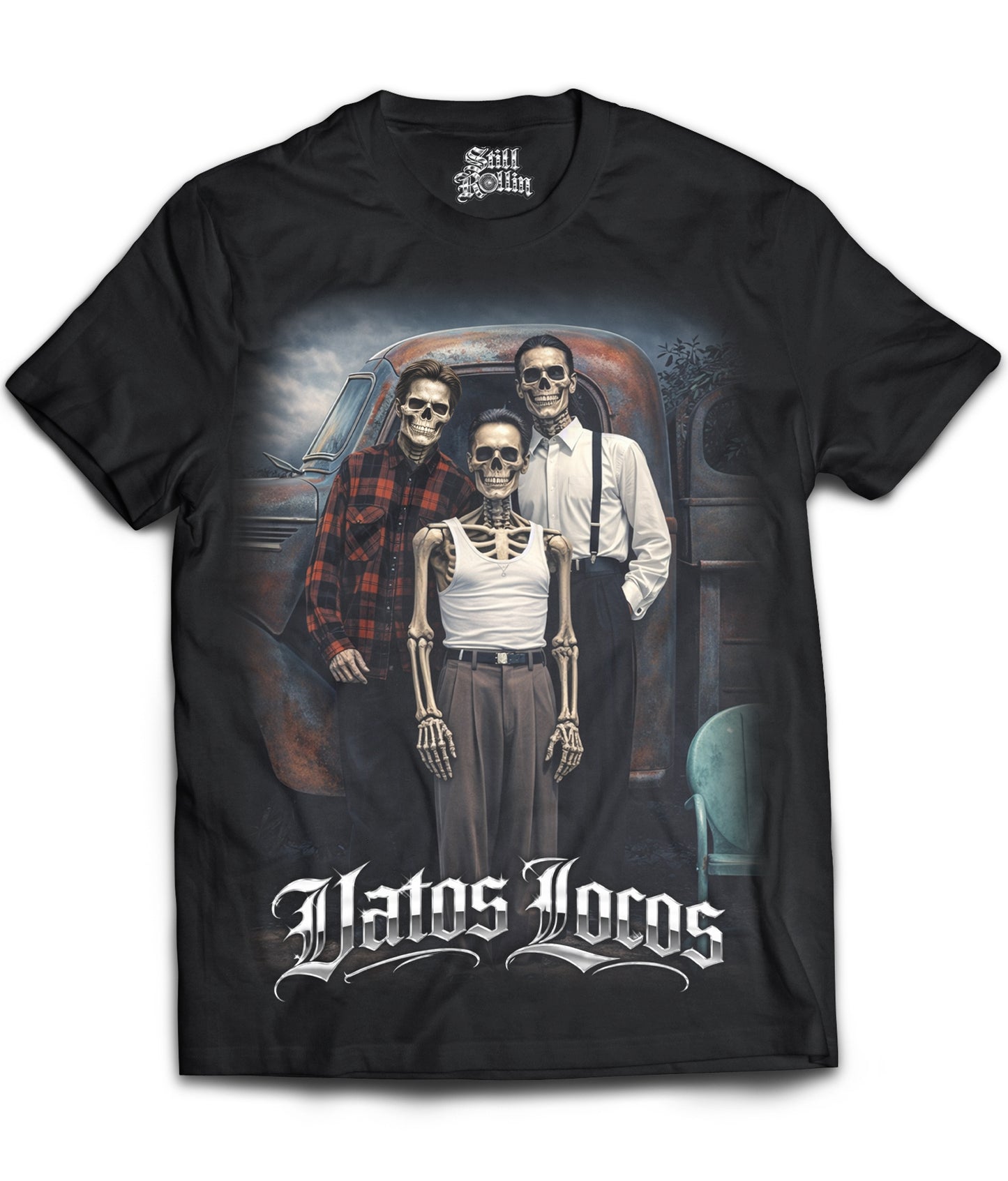 Vatos Locos Skeleton Shirt